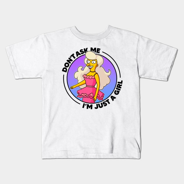 Don't Ask Me I'm Just A Girl - Pocket Kids T-Shirt by Rock Bottom